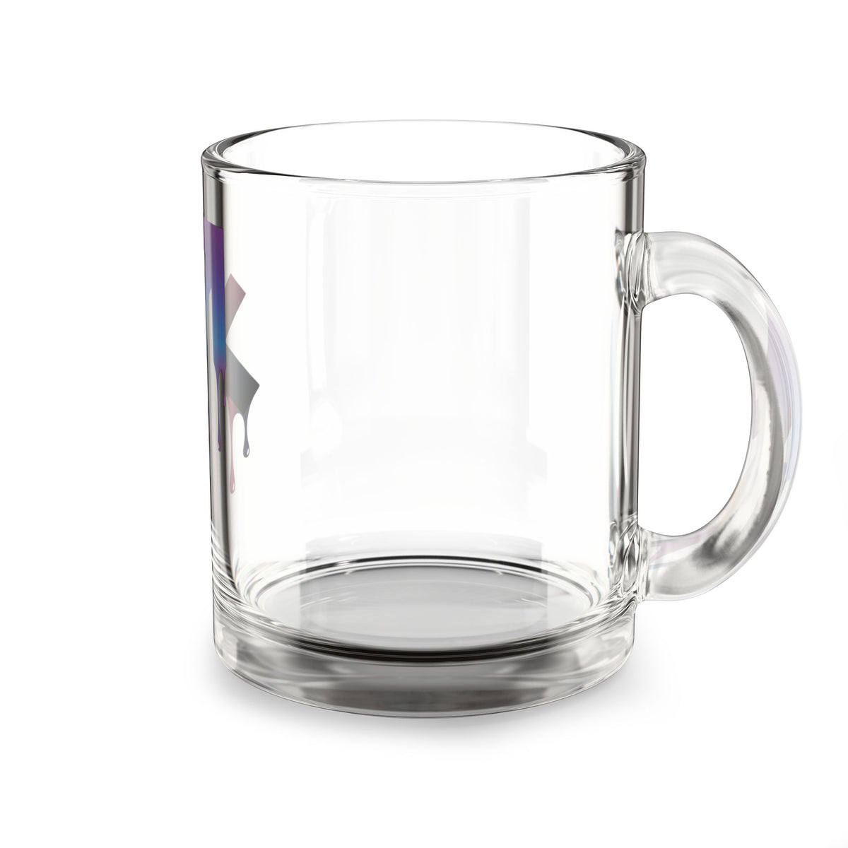 Sagittarius Drip Glass Mug — 10oz Zodiac Coffee Cup