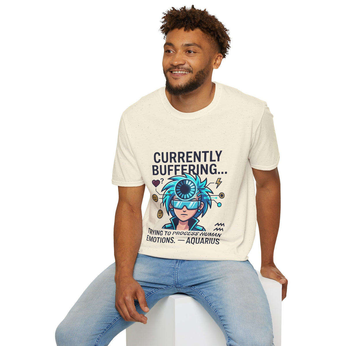 Currently Buffering T-Shirt — Funny Aquarius Zodiac Tee