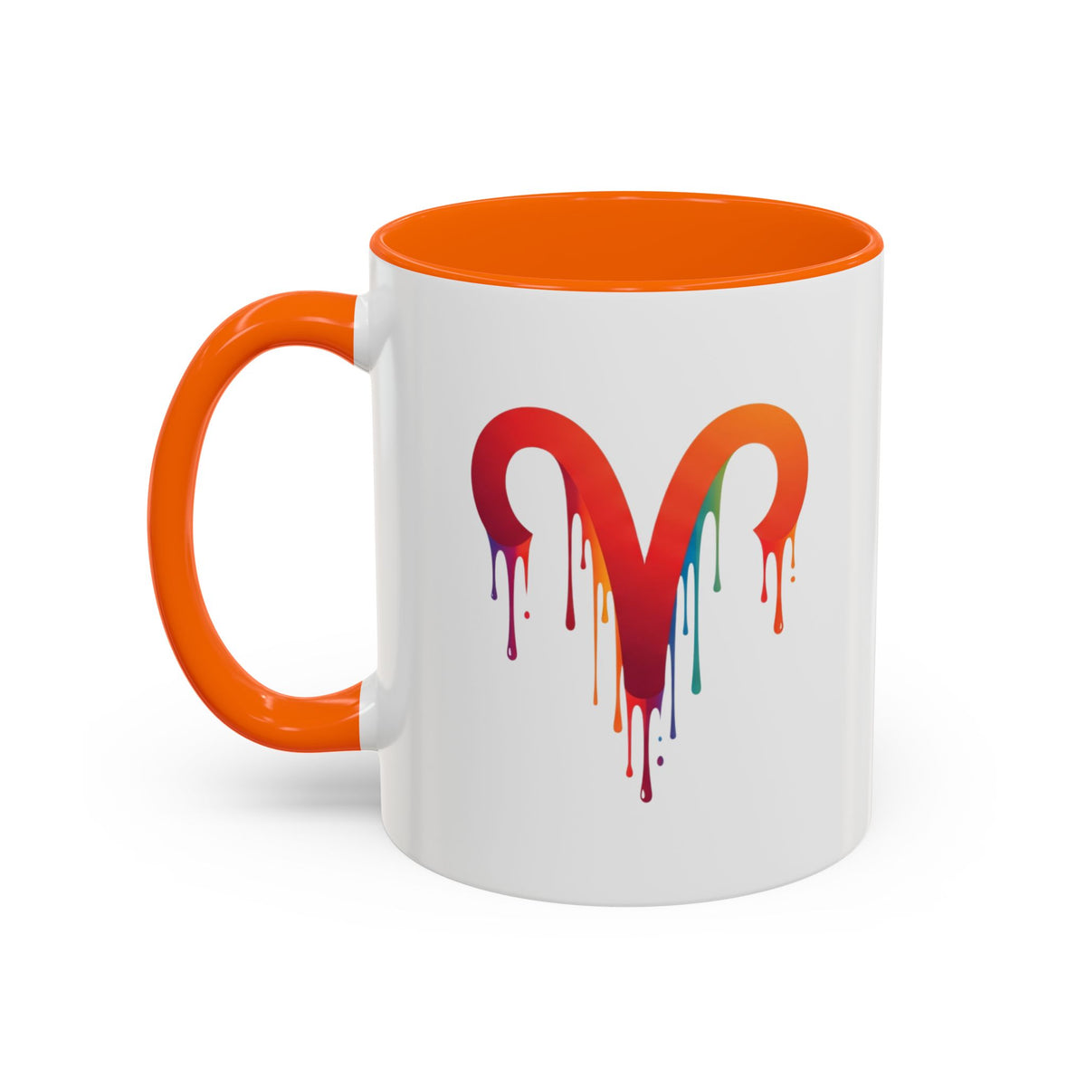Aries Zodiac Rainbow Drip Aries Coffee Mug — Zodiac Astrology Accent Mug