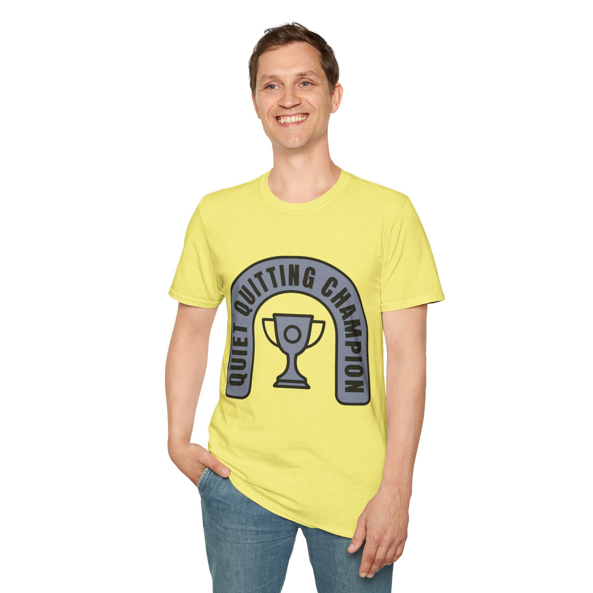 Quiet Quitting Champion T-Shirt — Funny Workplace Trophy Tee - Trending Now - August 2026