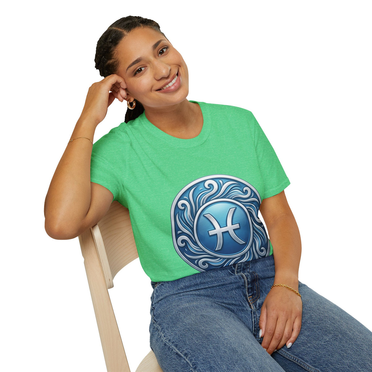 Pisces Zodiac T-Shirt – Blue Water Sign Astrology Tee