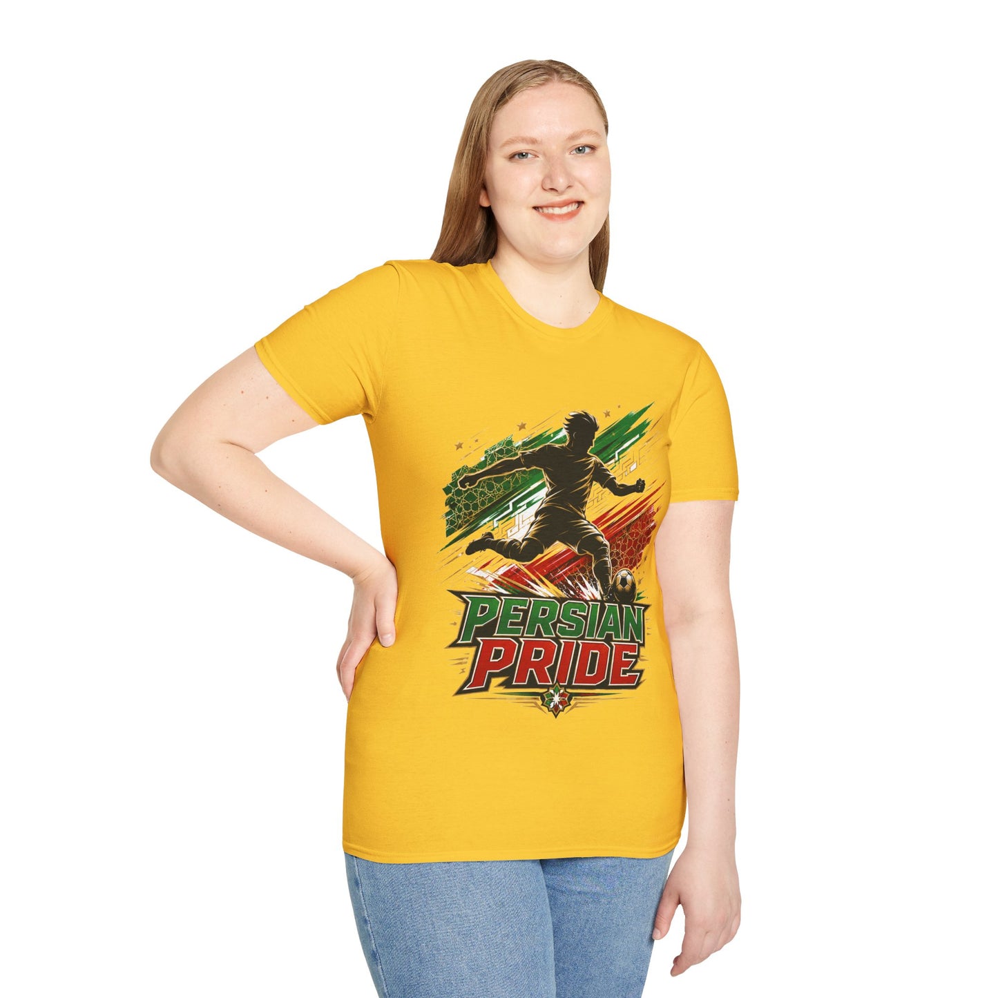 Iran Persian Pride Soccer Tee — Iranian Football Fan T-Shirt