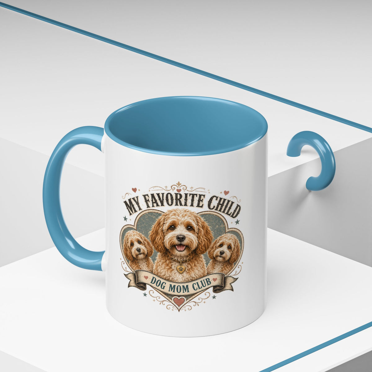 Milo Bailey Dog Dad Mom Dog Mom Club Coffee Mug — “My Favorite Child” Cute Labradoodle Gift