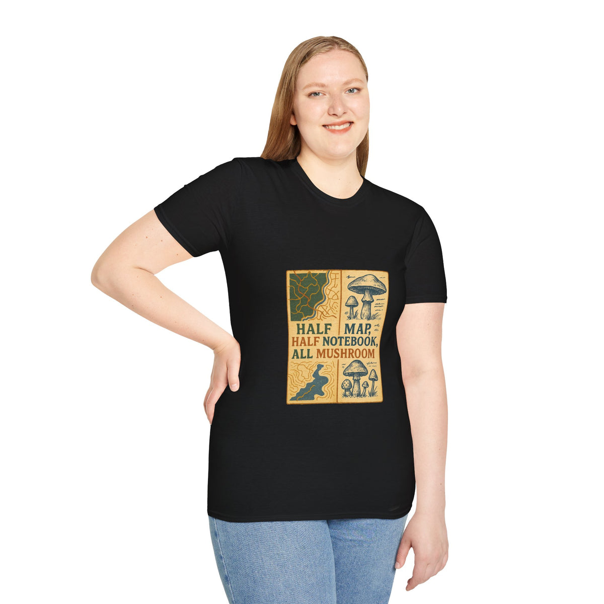 Mushroom Field Guide T-Shirt – Vintage “Half Map, Half Notebook, All Mushroom” Design - Trending Now - October 2026