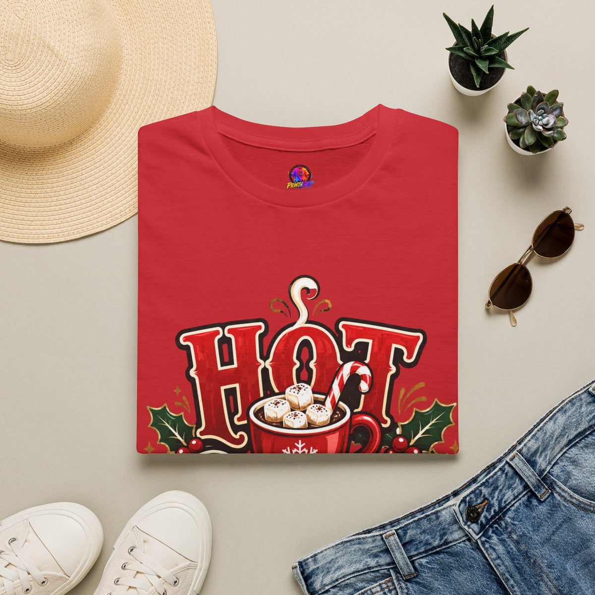 Hot Cocoa Crew T‑Shirt — Cozy Holiday Hot Chocolate Graphic Tee