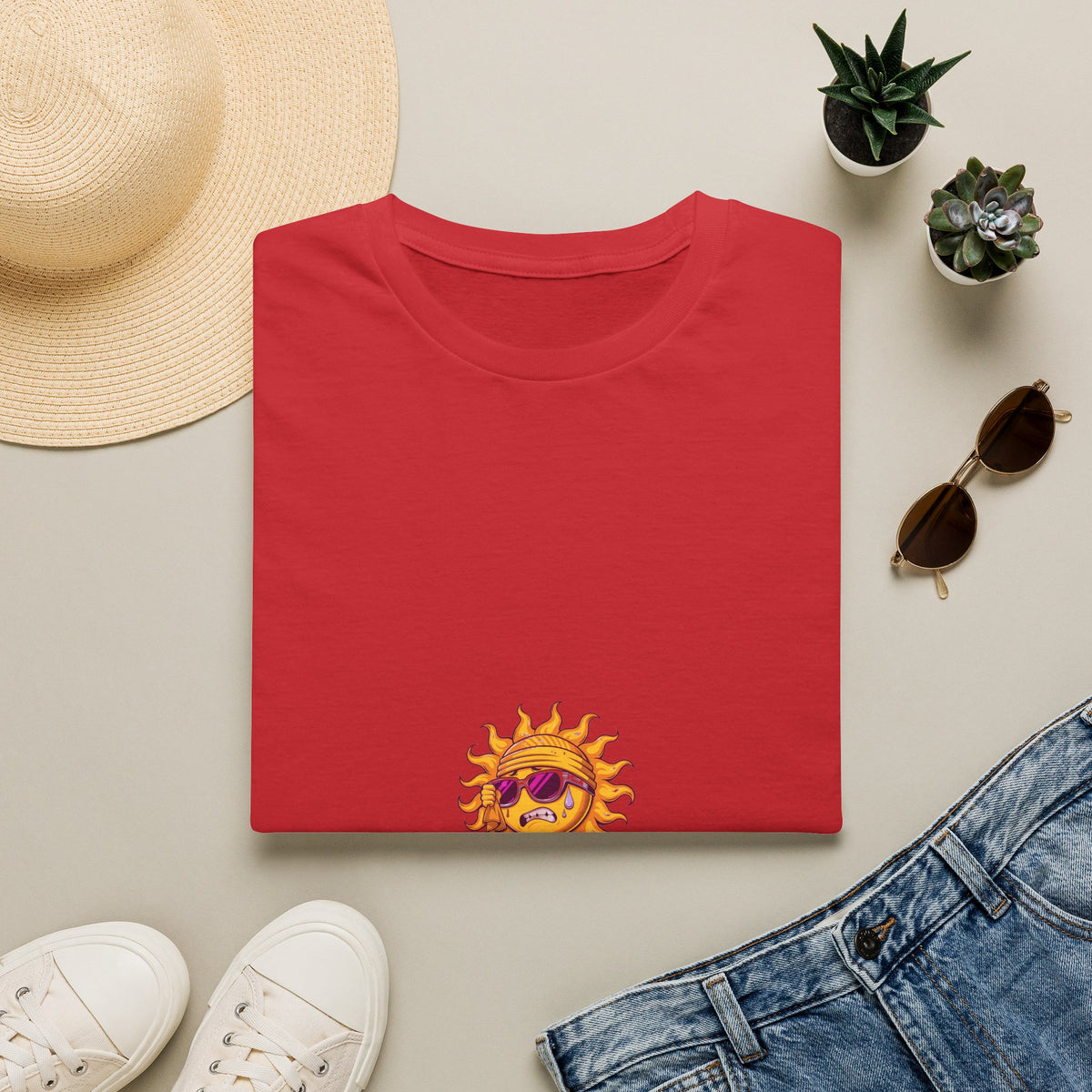 Already August Energy Sunglasses Sun Funny White Graphic Tee - Trending Now - September 2026
