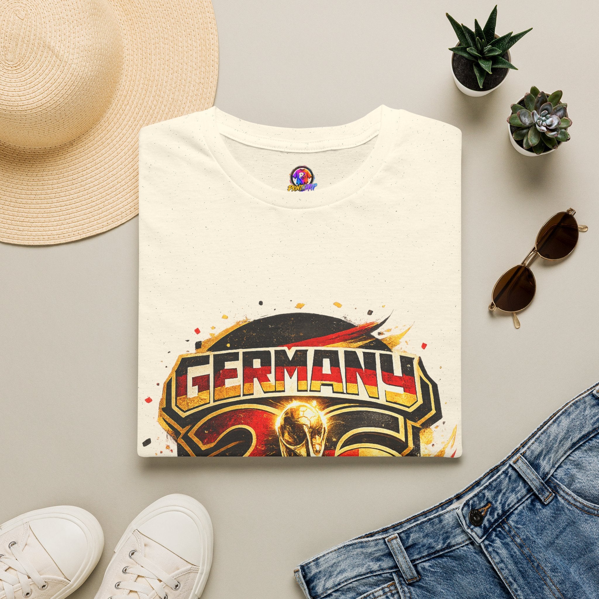 Germany 26 Skull Graphic T‑Shirt — Retro Soccer Fan Tee