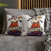 Haunted But Happy Halloween Pillowcase