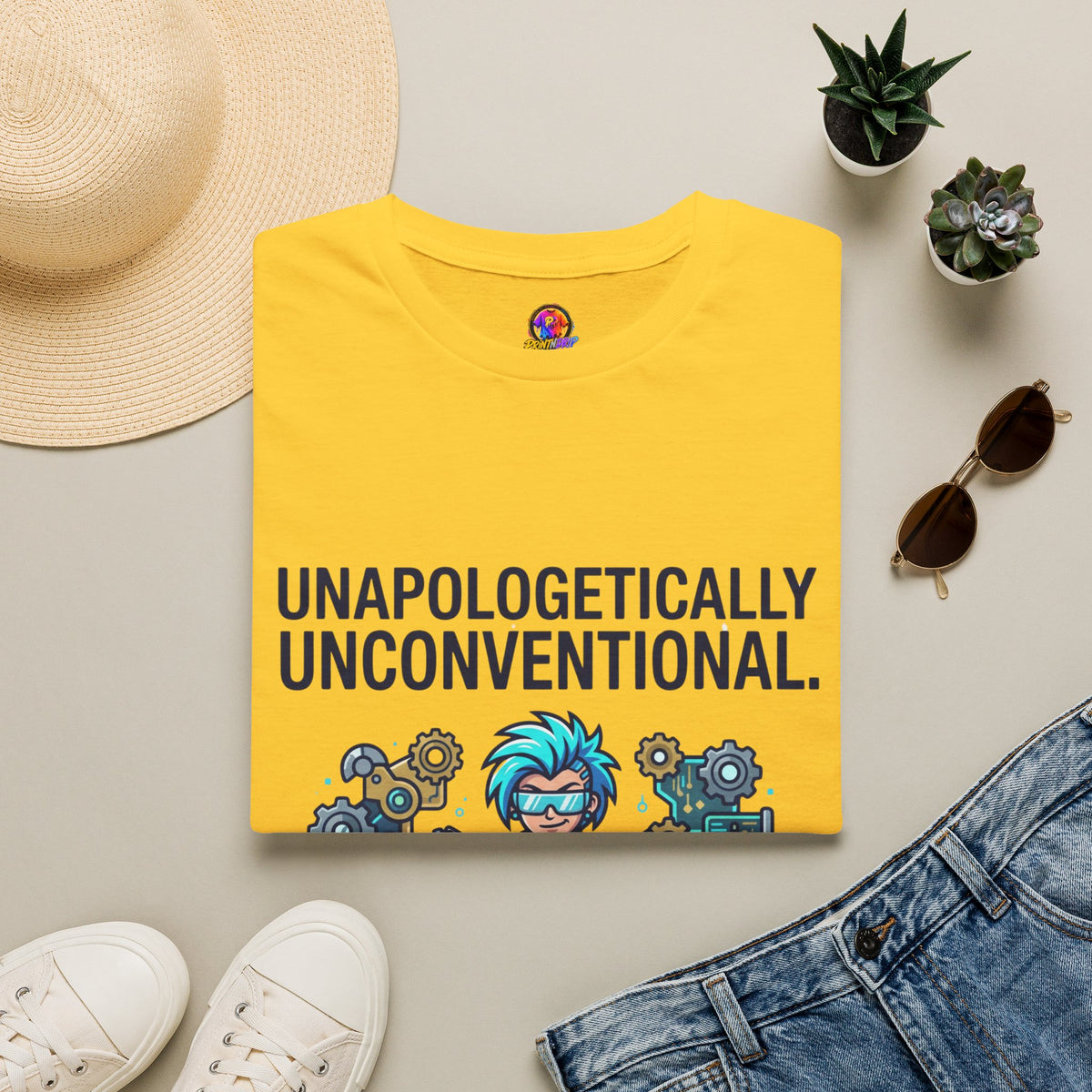 Aquarius Zodiac Unapologetically Unconventional Graphic T-Shirt