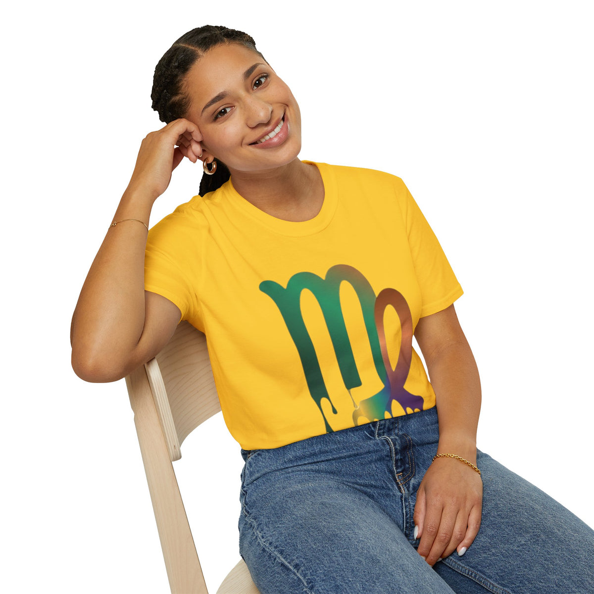 Virgo Zodiac Drip T-Shirt — Colorful Virgo Sign Astrology Tee