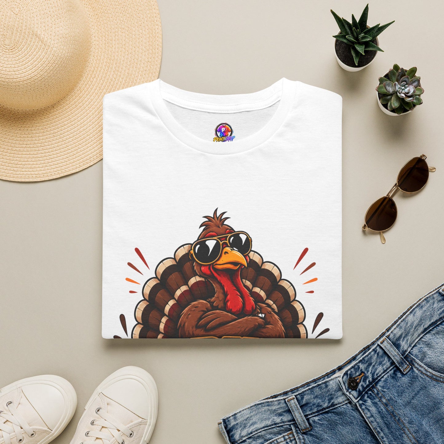 Turkey With Attitude T-Shirt — Funny Thanksgiving Turkey Graphic Tee