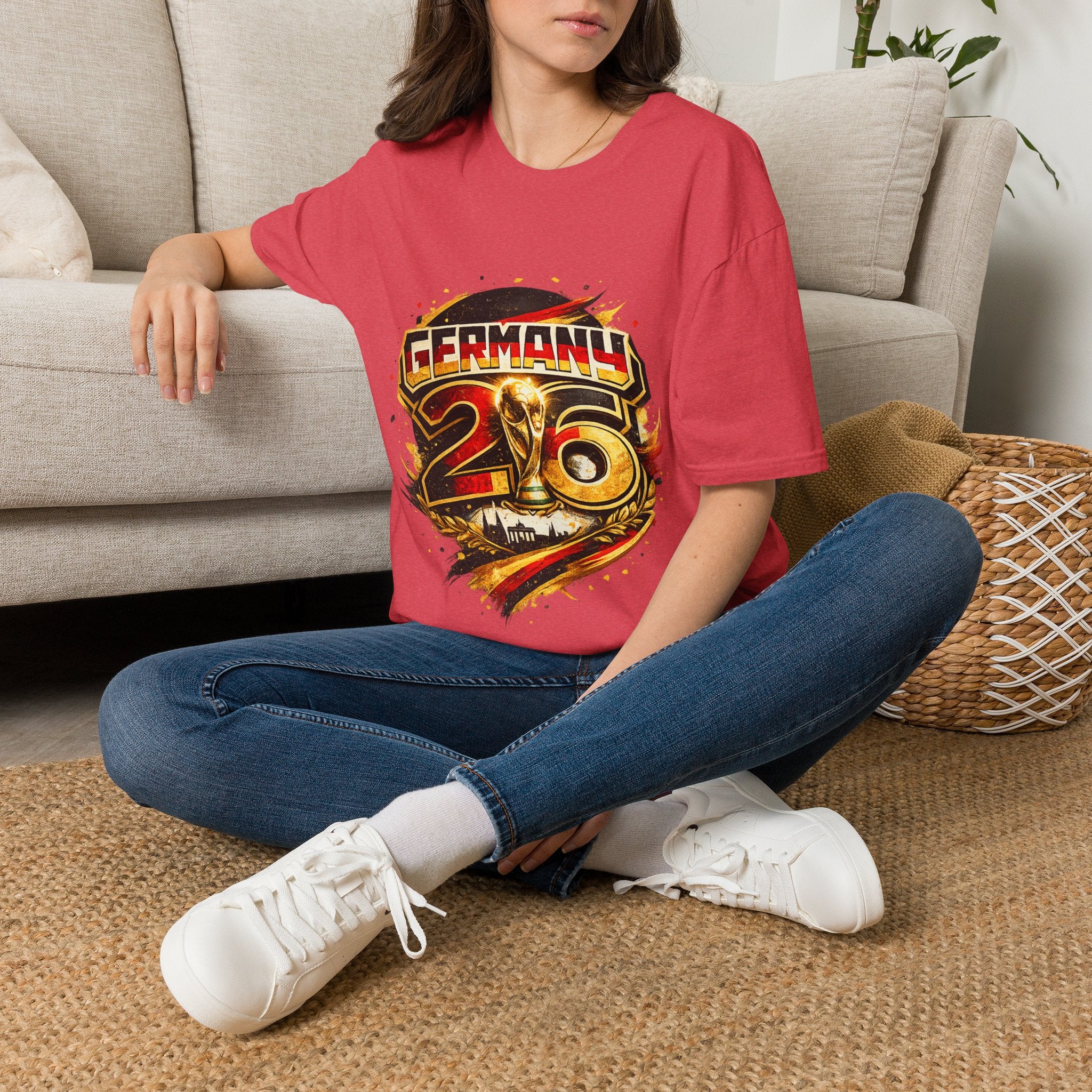 Germany 26 Skull Graphic T‑Shirt — Retro Soccer Fan Tee