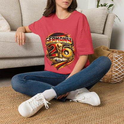 Germany 26 Skull Graphic T‑Shirt — Retro Soccer Fan Tee