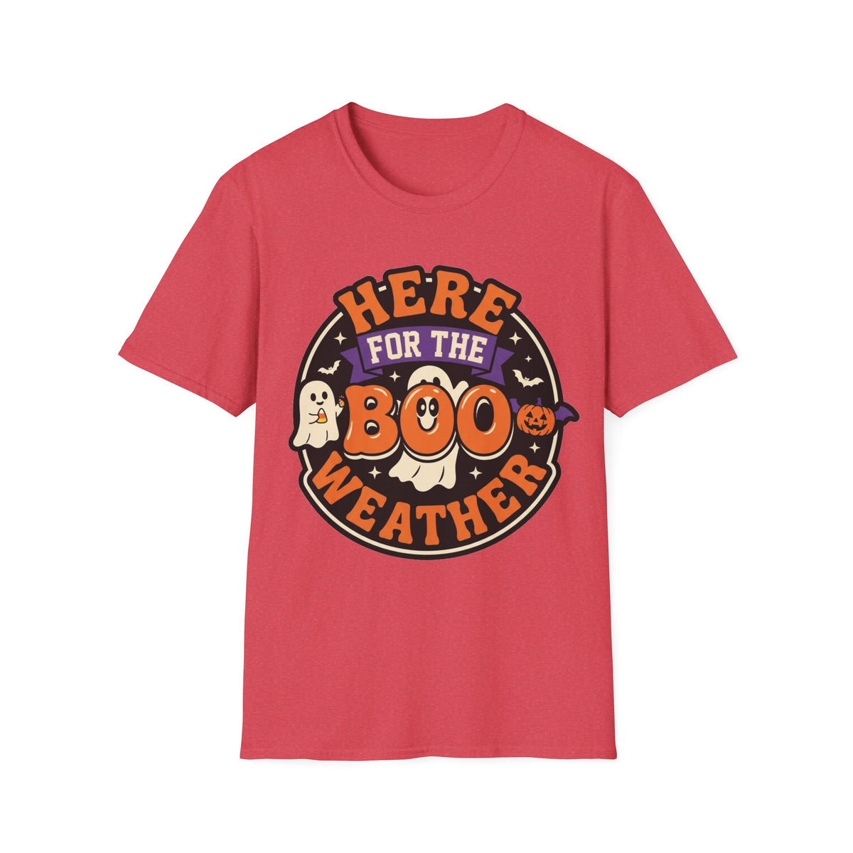 Halloween 'Here for the Boo Weather' T-Shirt - Trending Now - August 2026