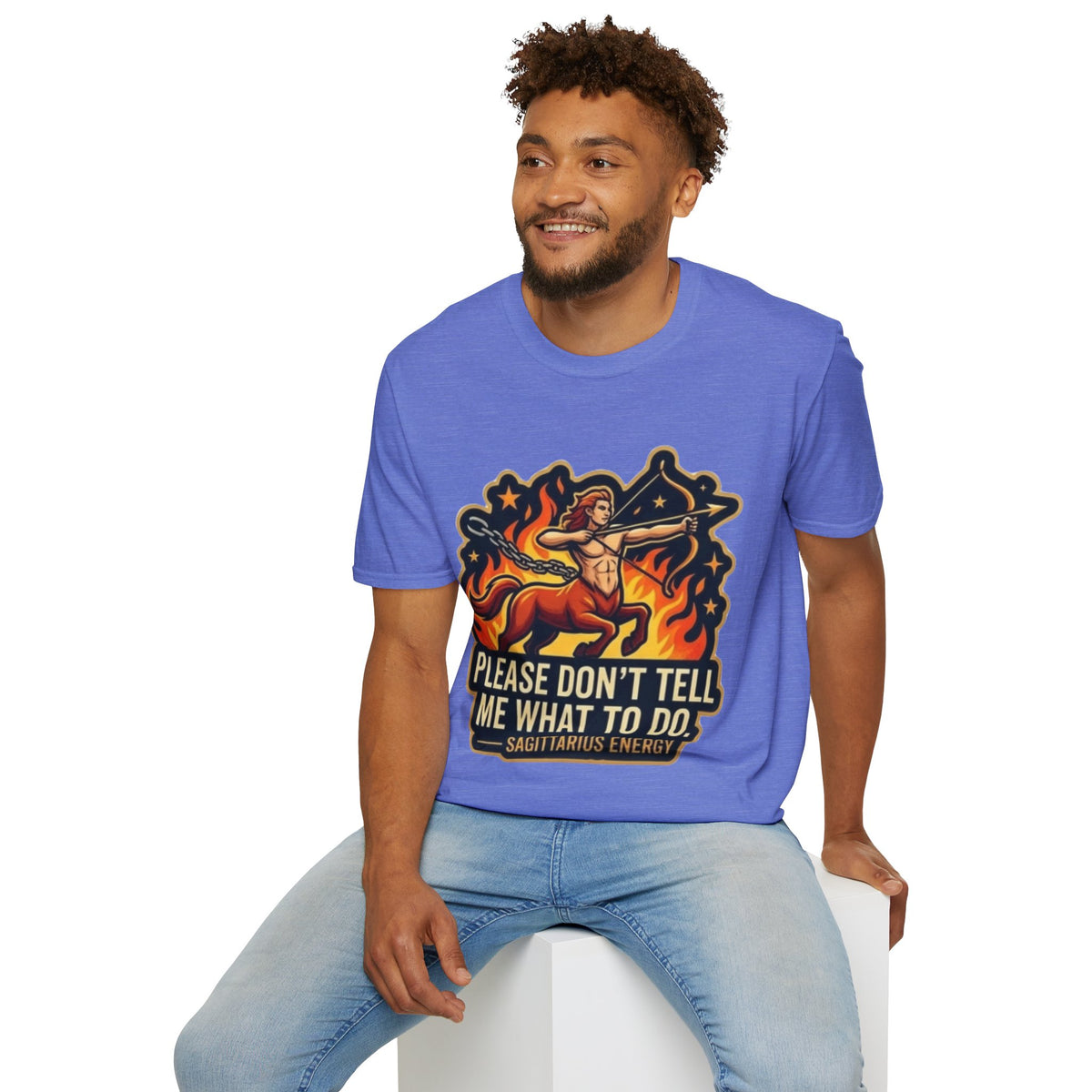 Sagittarius Archer T-Shirt — "Please Don't Tell Me What To Do" Zodiac Graphic