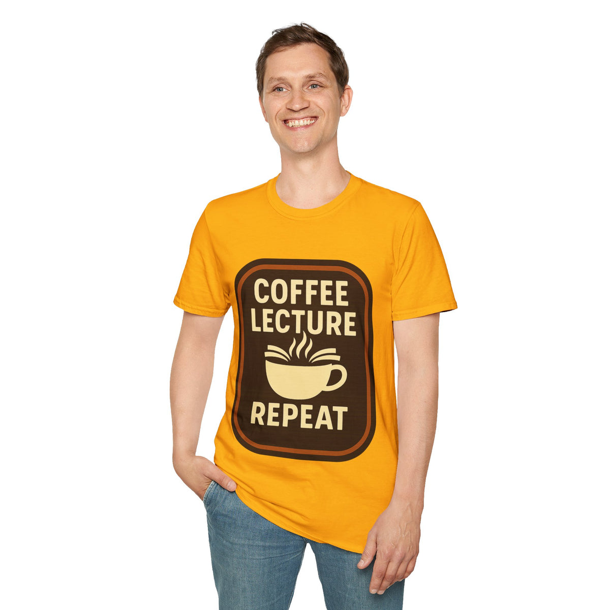 Coffee Lecture Repeat T‑Shirt — Funny Professor Coffee Tee for Teachers & Students - Trending Now - August 2026