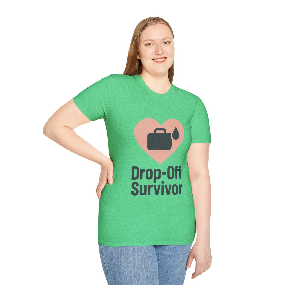 Drop-Off Survivor T-Shirt — Heart & Inkjet Printer Rescue Tee - Trending Now - August 2026