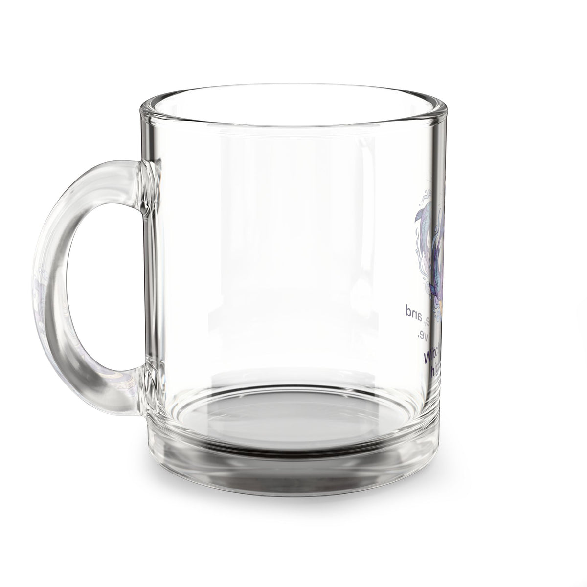 Pisces Glass Mug 10oz — Witchy, Intuitive & Highly Sensitive Zodiac Coffee Cup