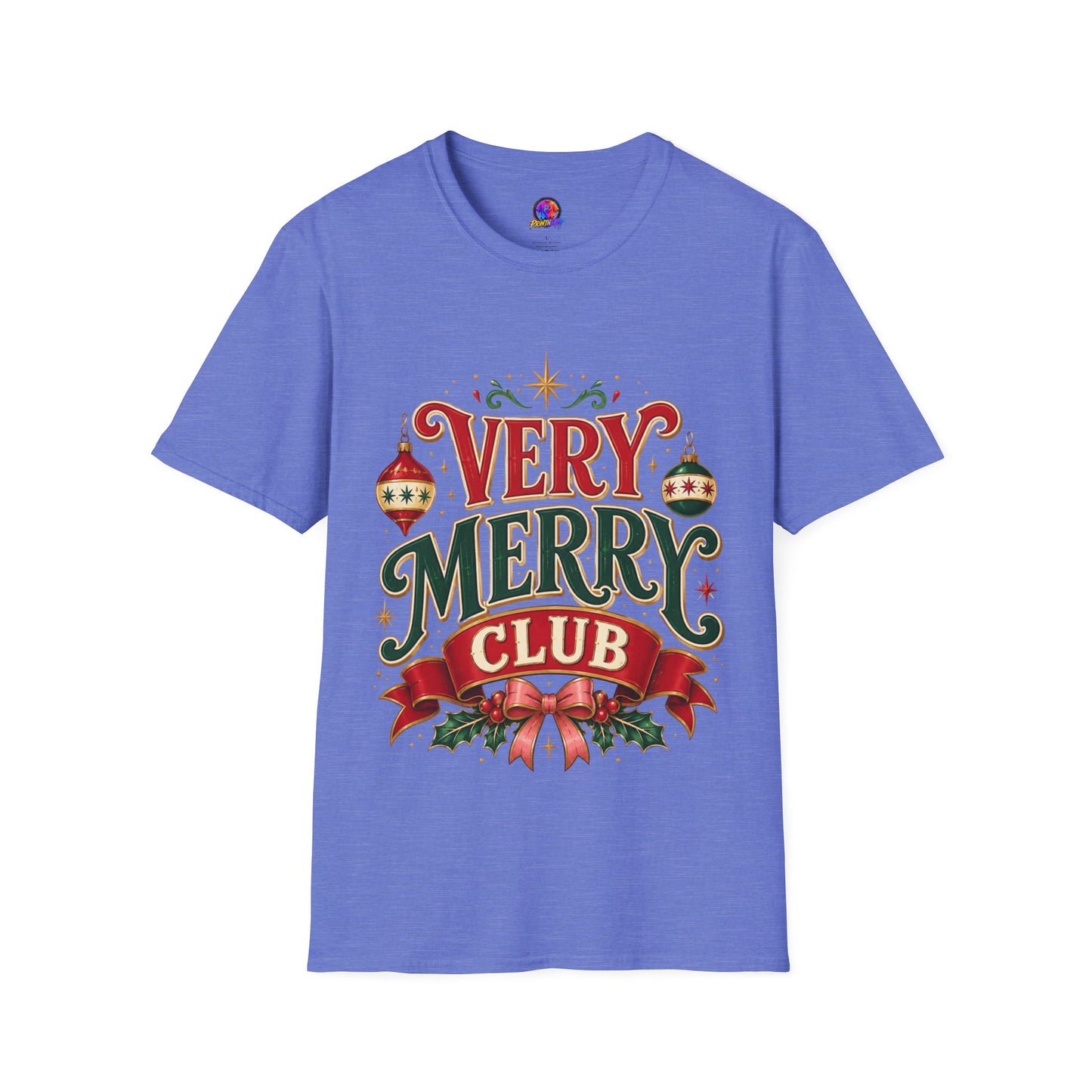 Very Merry Club T-Shirt — Festive Christmas Holiday Tee
