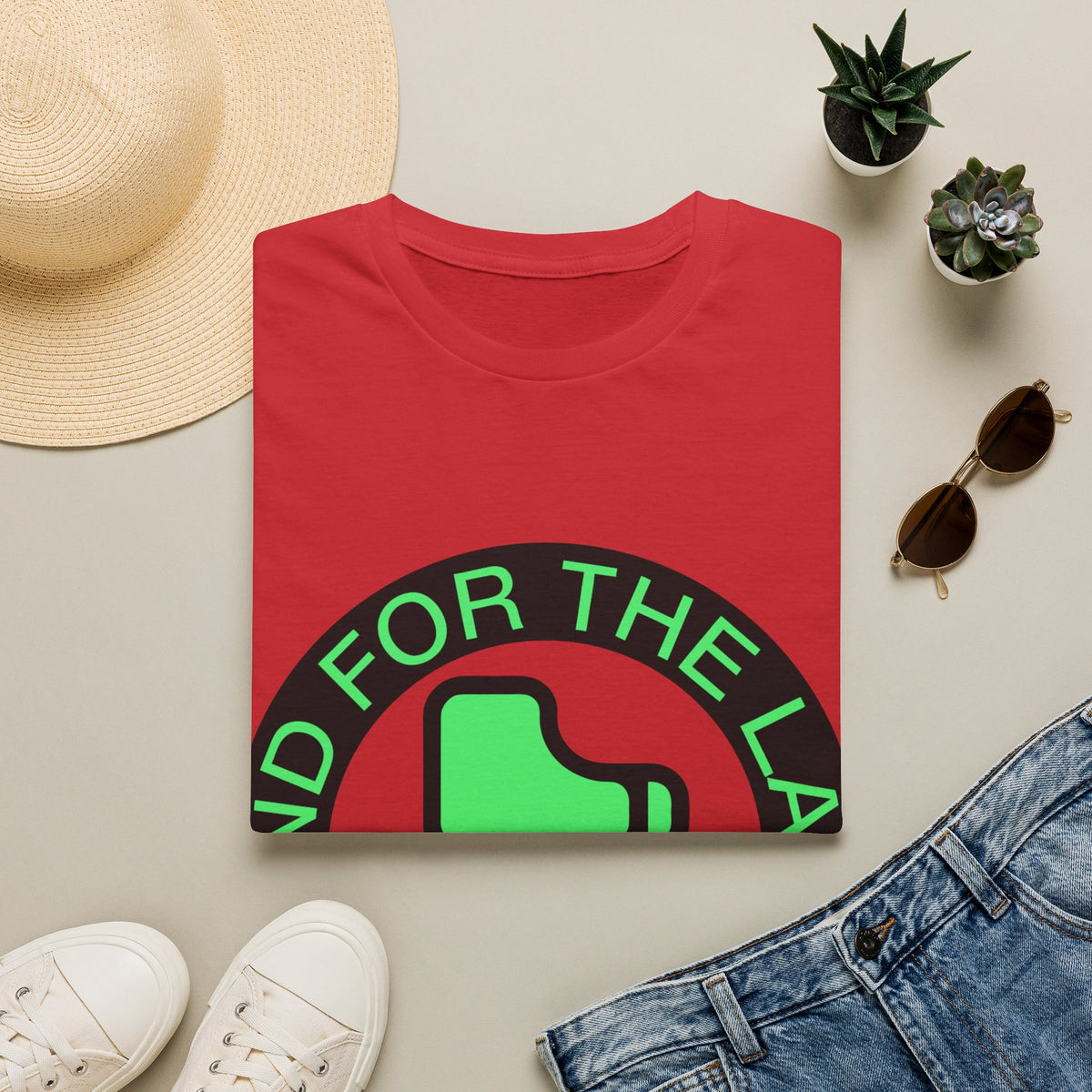 "And For The Lady" Green Monogram Graphic Tee - Trending Now - September 2026