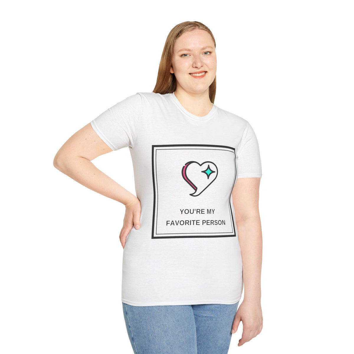 T‑Shirt — "You're My Favorite Person" Heart Graphic Tee - Trending Now - August 2026