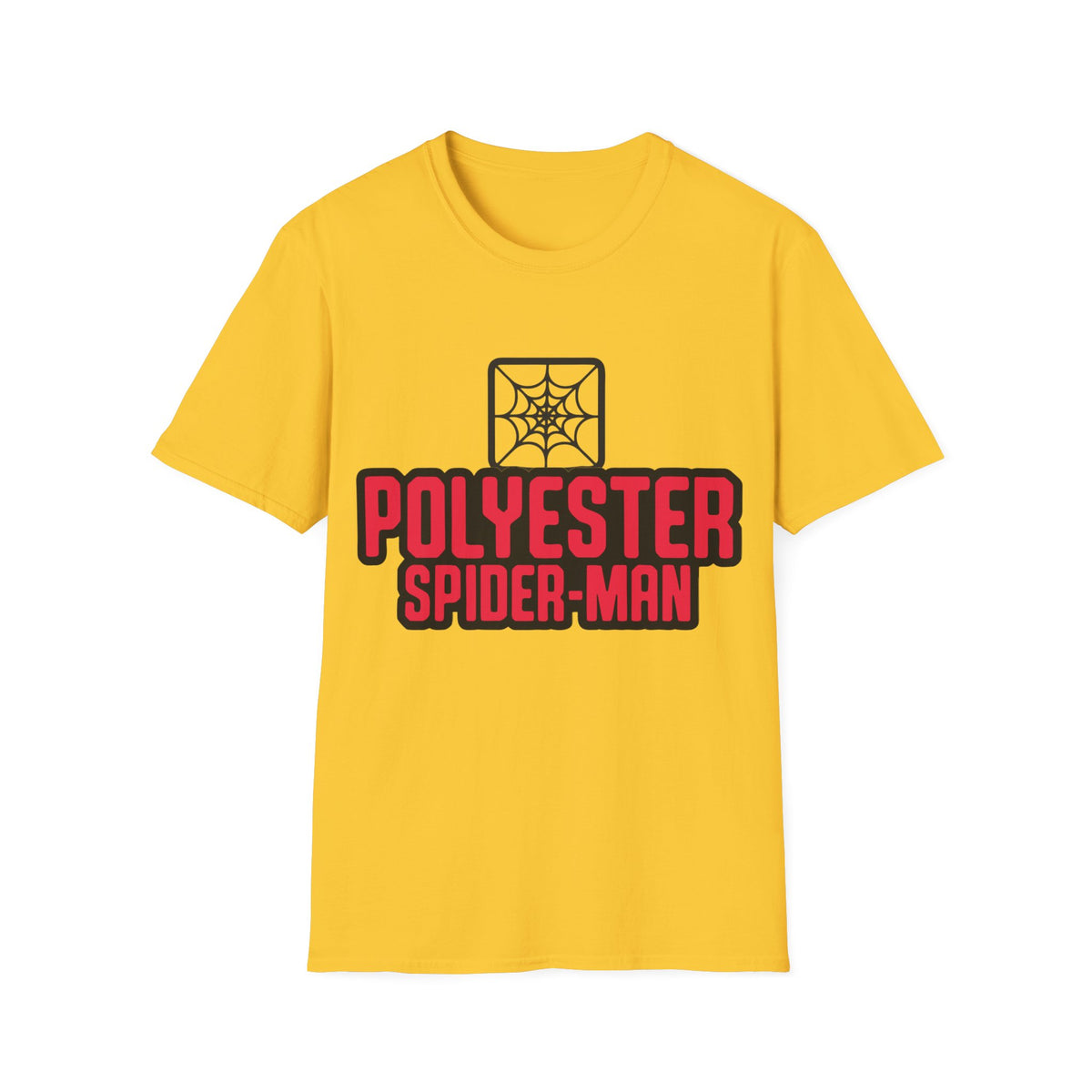 Spider-Man Polyester Graphic Tee — Bold Retro Logo Spiderweb T-Shirt - Trending Now - August 2026