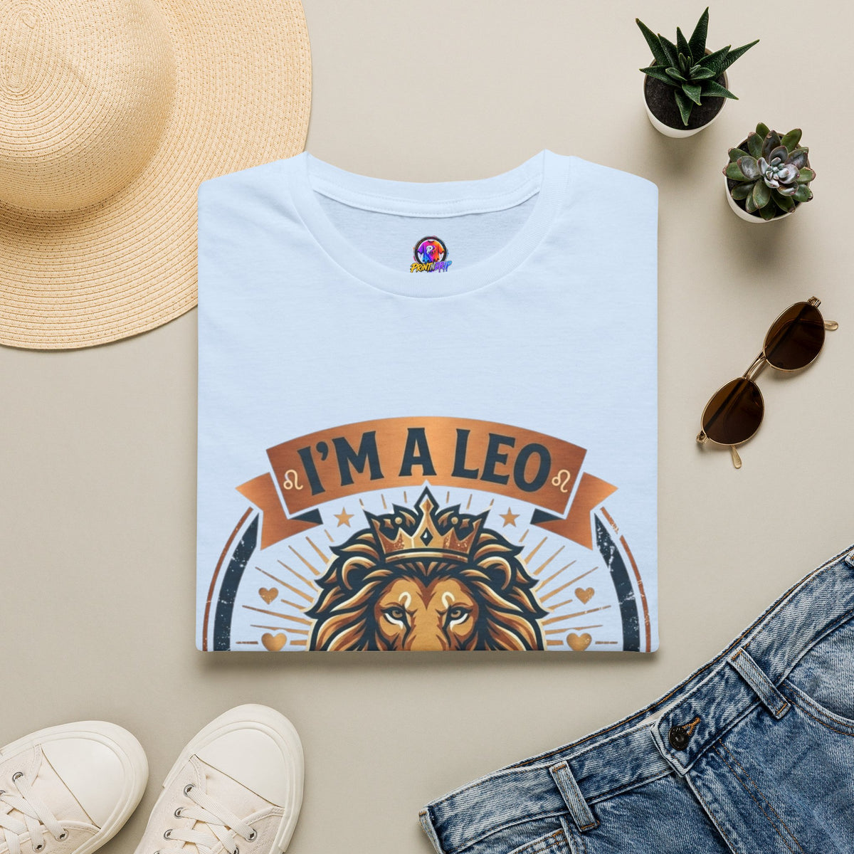 Leo Zodiac T-Shirt — "I’m a Leo: Big Heart, Bigger Attitude"