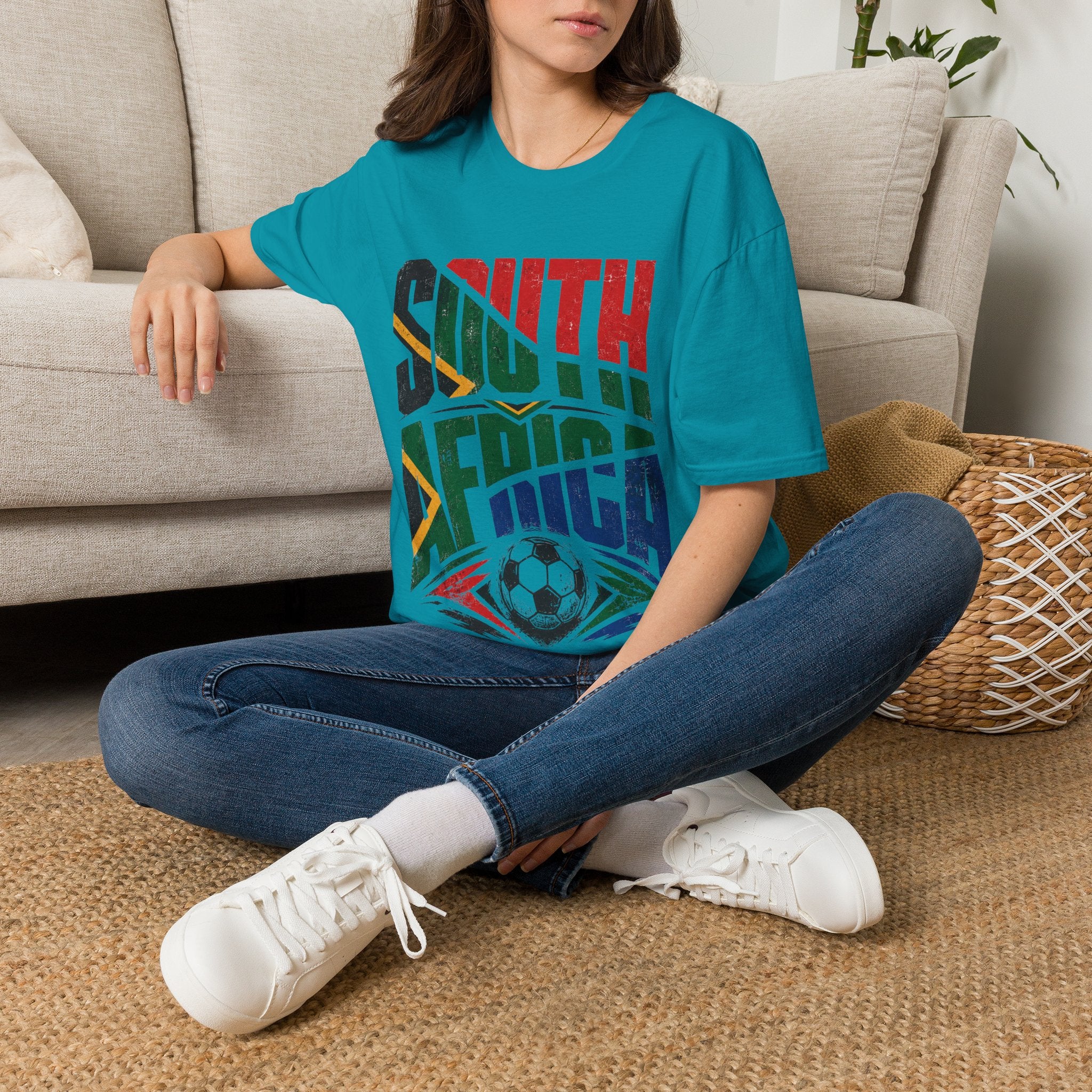 South Africa Soccer T-Shirt — Vintage Flag Football Fan Tee
