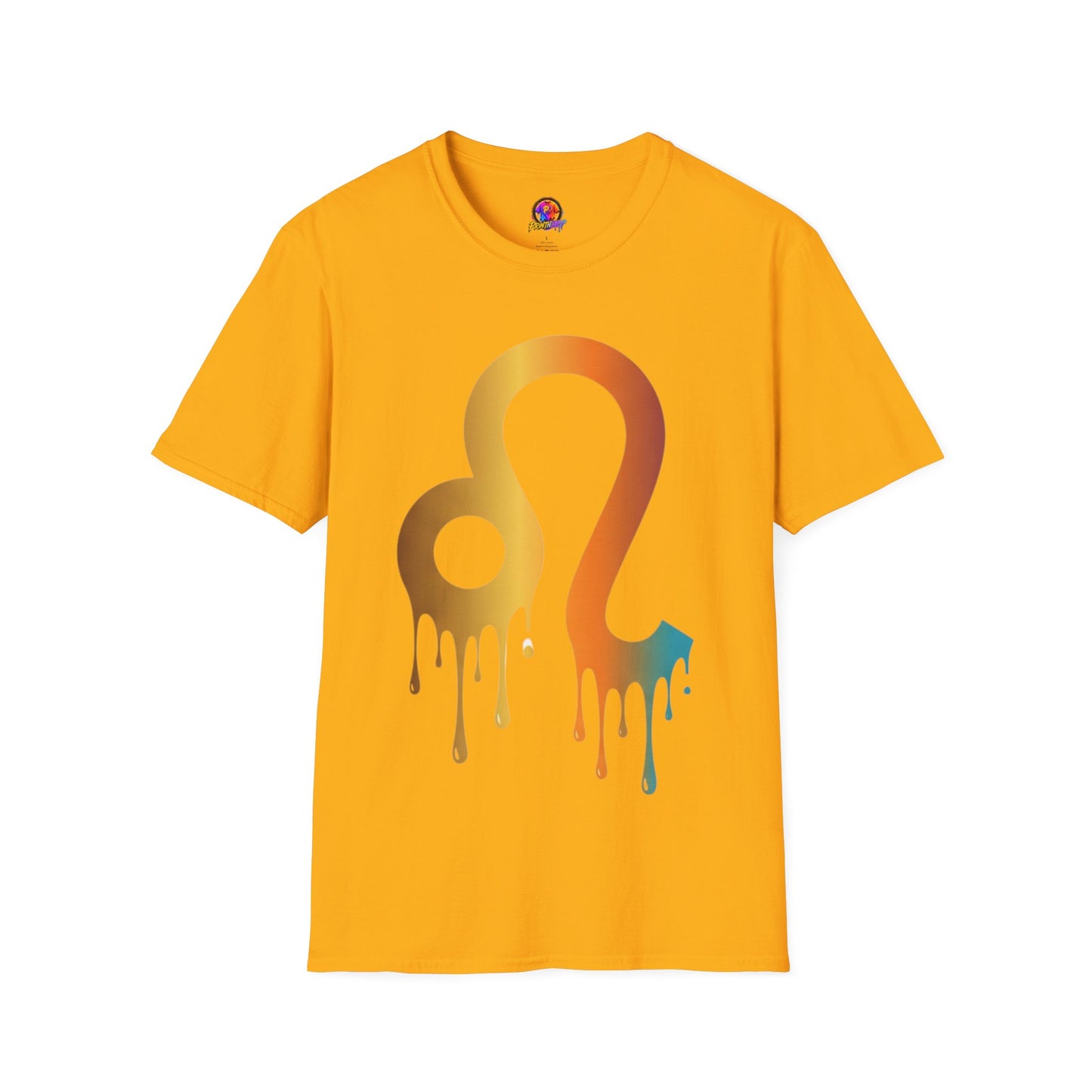 Leo Zodiac Drip T-Shirt — Colorful Astrology Sign Tee