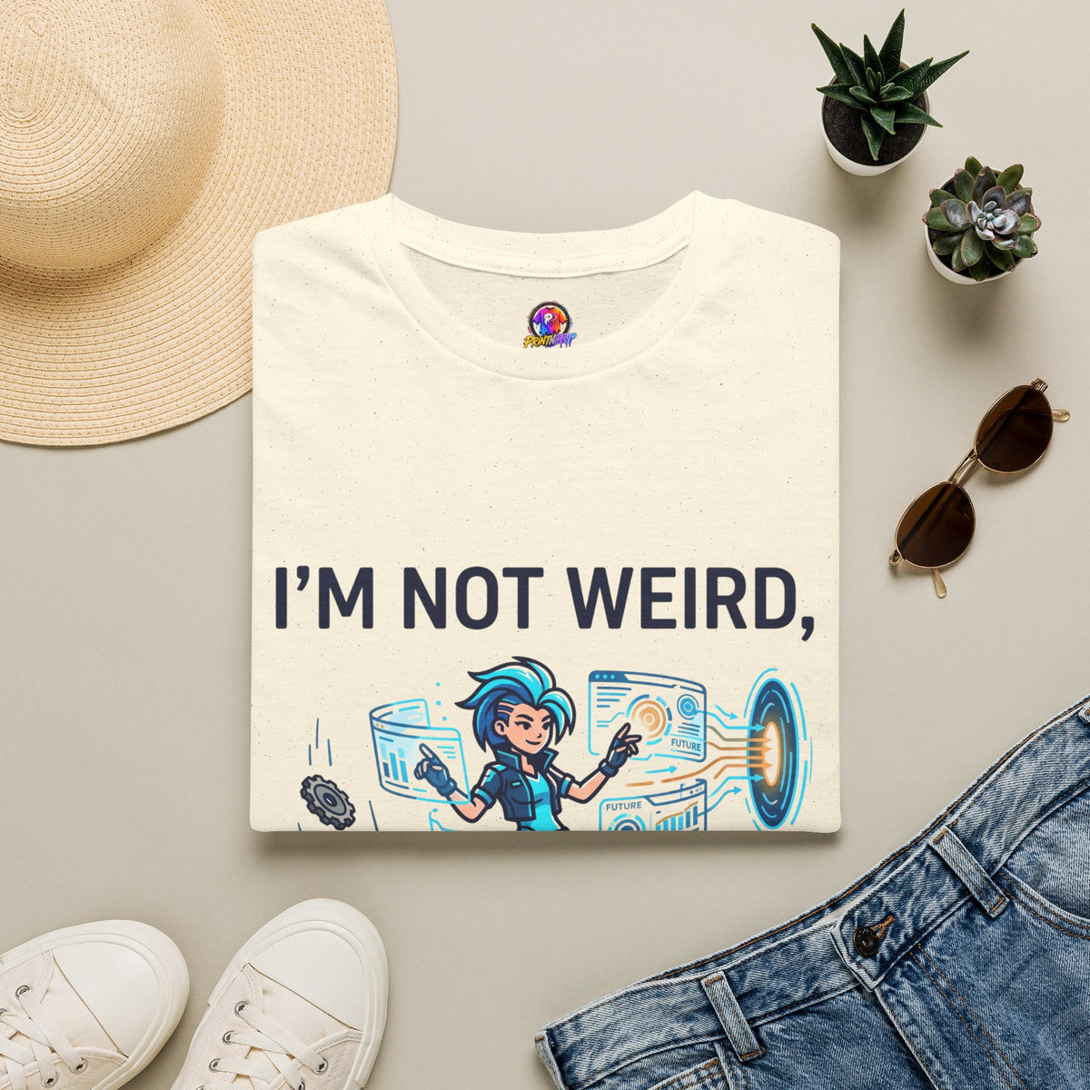 I'm Not Weird I'm Just Ahead Of My Time Aquarius T-Shirt