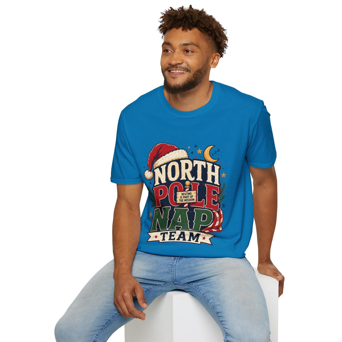 North Pole Nap Team T-Shirt — Funny Christmas Sleepy Holiday Tee