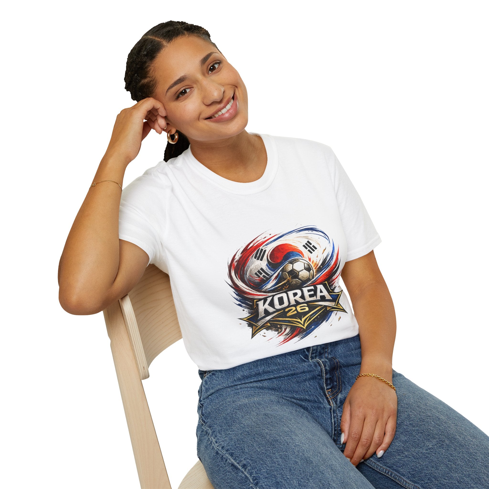 Korea Soccer T‑Shirt — Korea Football Crest Tee