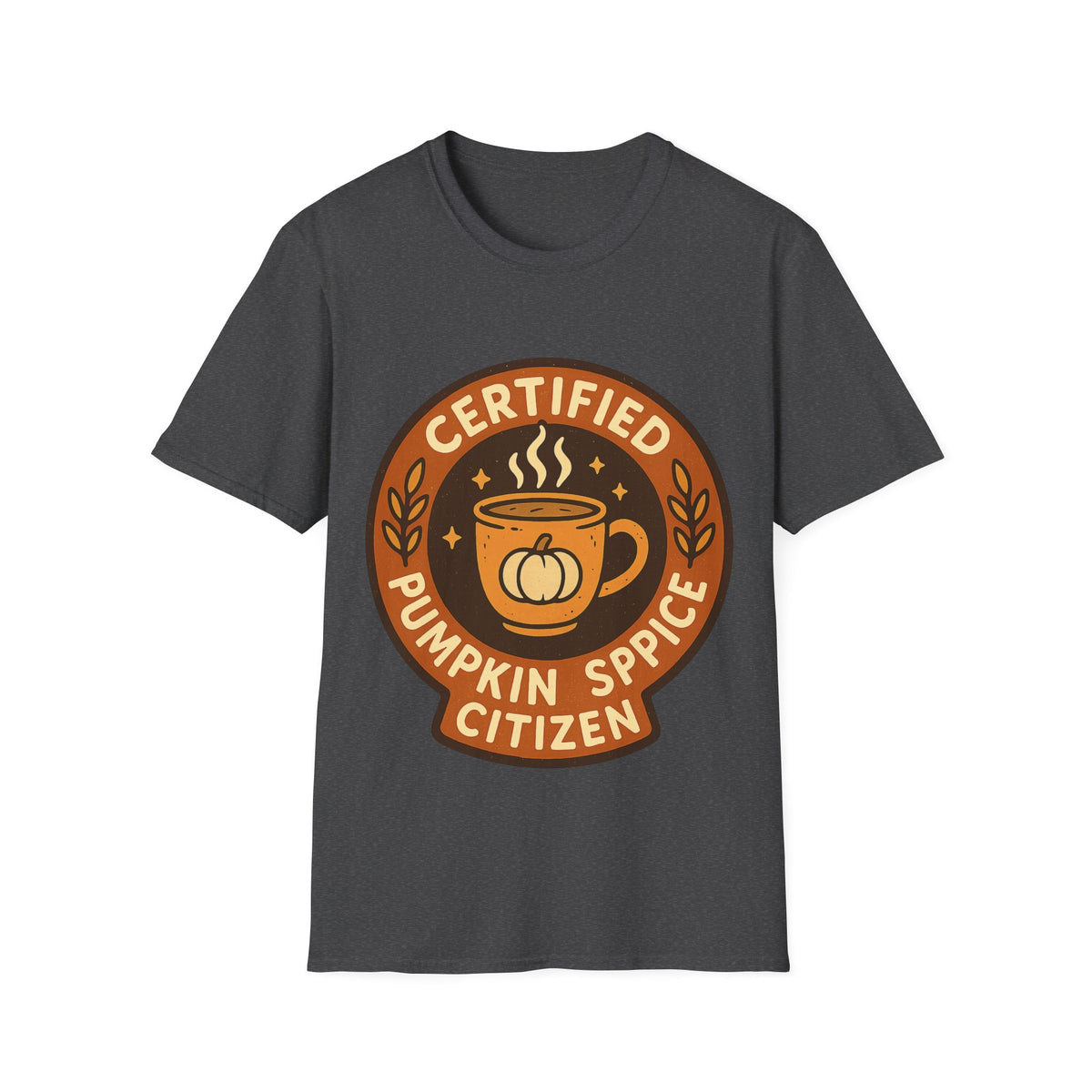 Certified Pumpkin Spice Citizen Badge T-Shirt, Retro Fall Season Coffee Mug Tee - Trending Now - September 2026