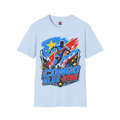 Congo Soccer T-Shirt — Congo Blue Rise Football Fan Tee