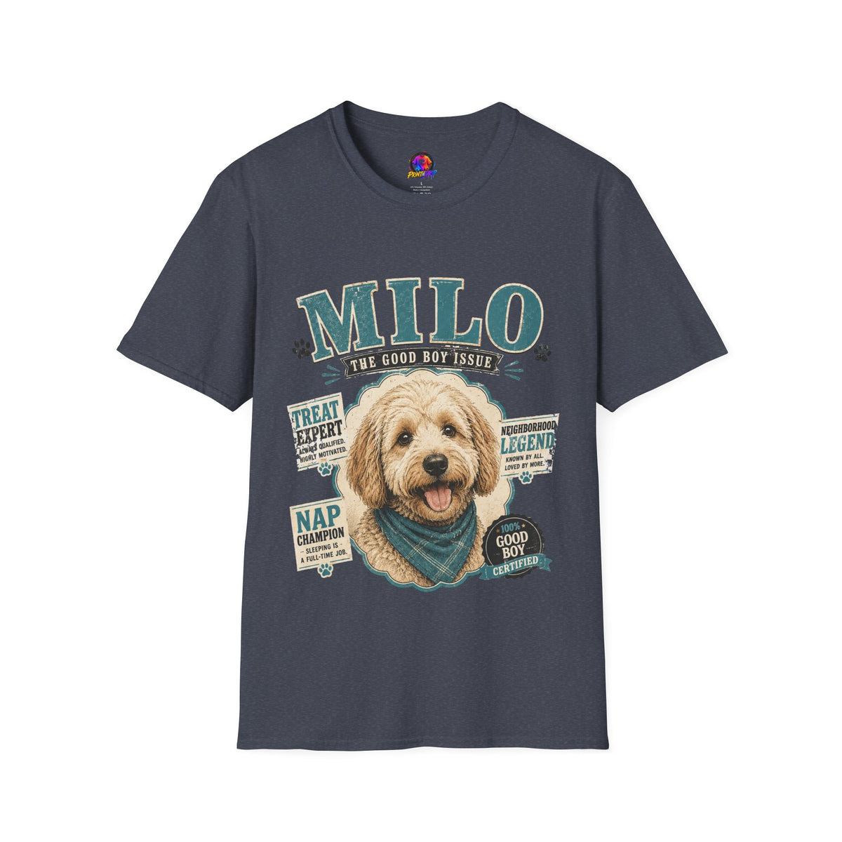 Milo "The Good Boy Issue" Dog Portrait T-Shirt