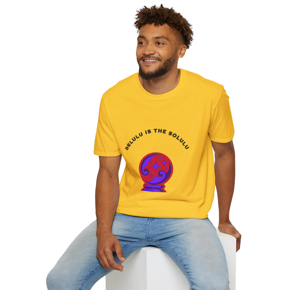 T-Shirt — Delulu Is The Solulu Crystal Ball Graphic Tee - Trending Now - September 2026