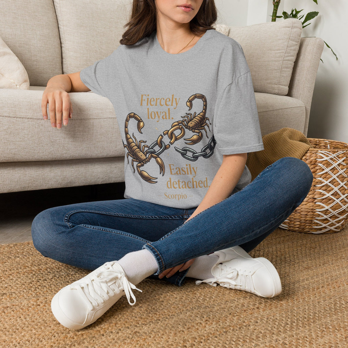 Scorpio T-Shirt — Fiercely Loyal, Easily Detached Zodiac Tee