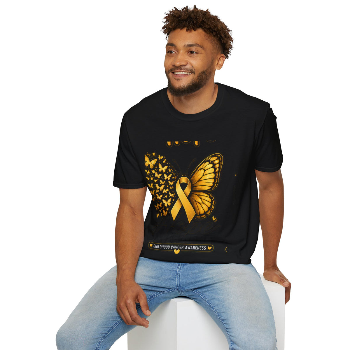 Hope Lives Here Childhood Cancer Awareness T-Shirt