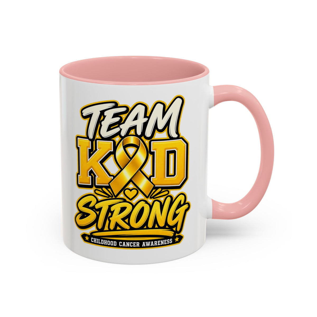 Team KID Strong Childhood Cancer Awareness Coffee Mug
