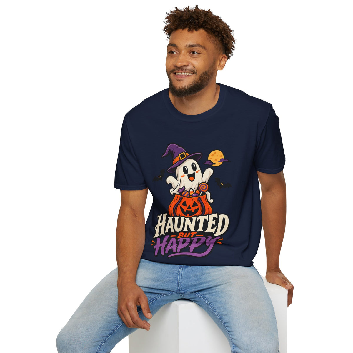Haunted But Happy Halloween T-Shirt
