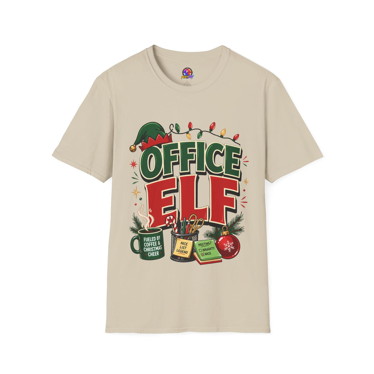 Office Elf T-Shirt — Funny Christmas Work Holiday Tee