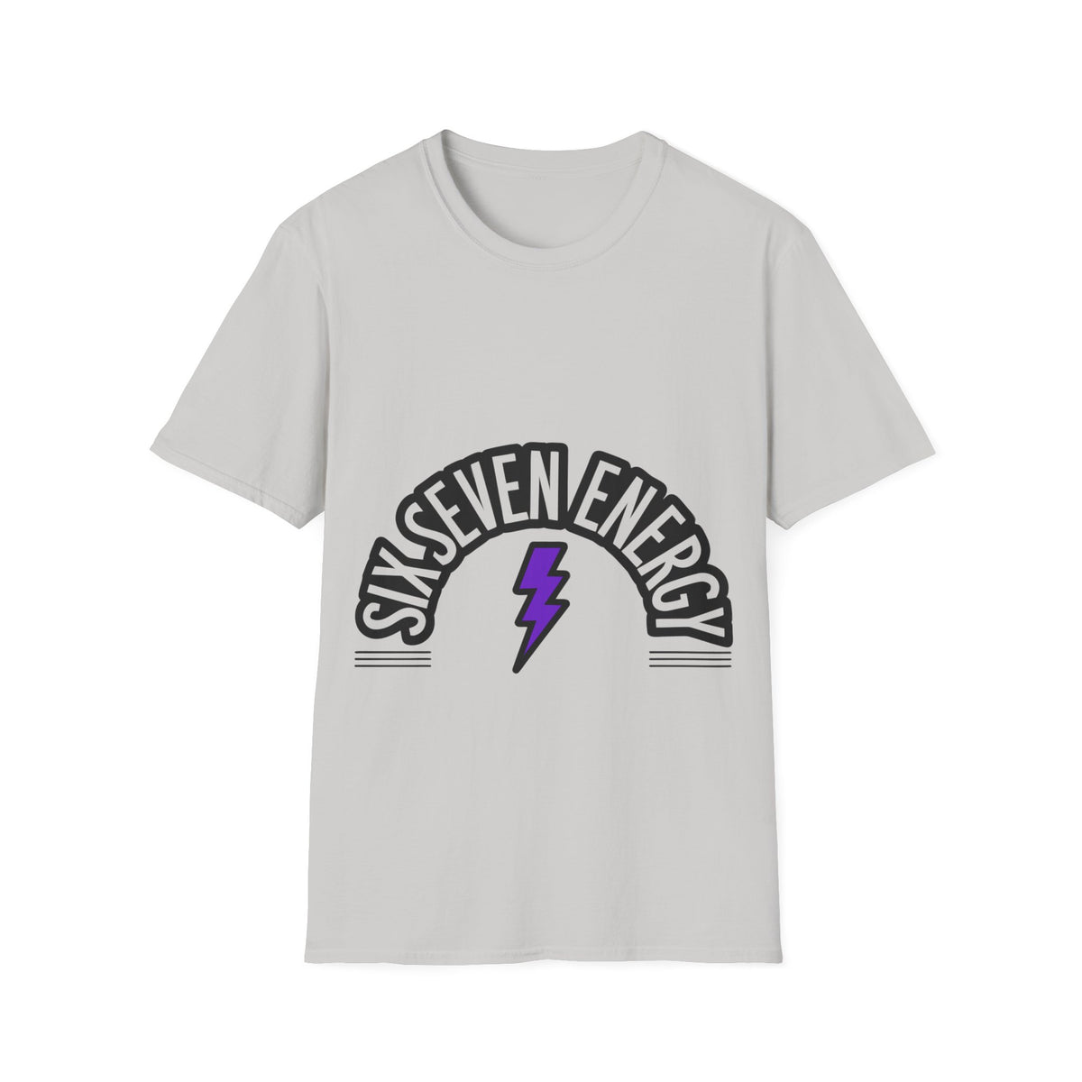 Six Seven Energy Retro Lightning Tee - Bold Slogan Punk Rock Graphic T-Shirt - Trending Now - September 2026