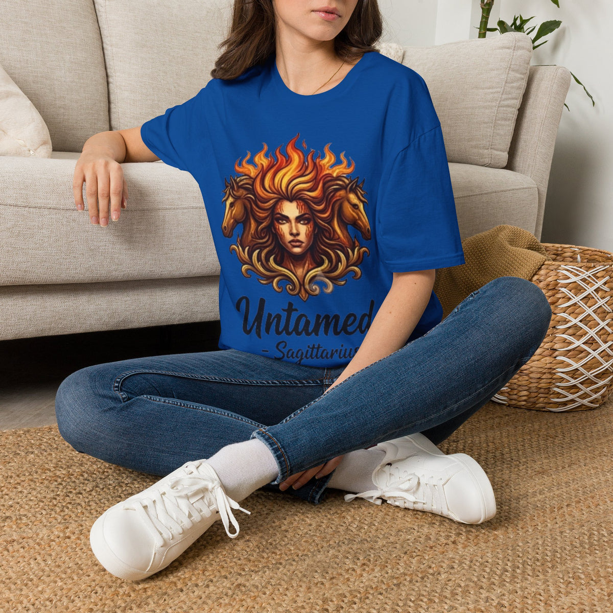 Sagittarius 'Untamed' Zodiac T-Shirt — Fiery Archer Astrology Tee