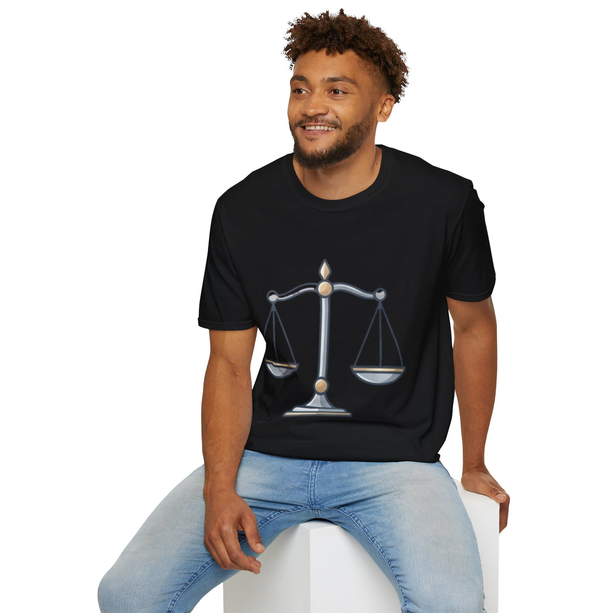 Libra Scales T-Shirt — Zodiac Balance Graphic Tee