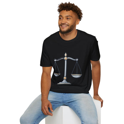 Libra Scales T-Shirt — Zodiac Balance Graphic Tee