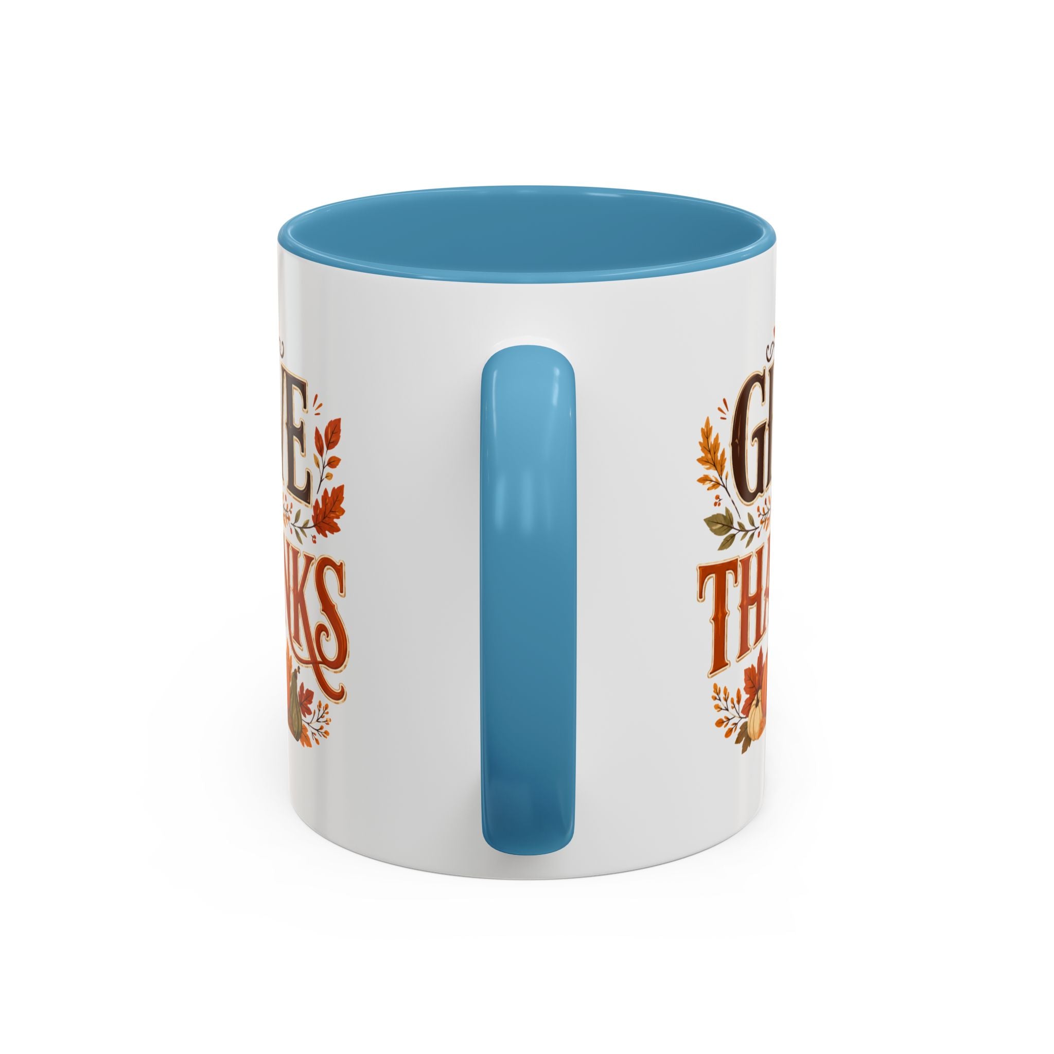 Thanksgiving Mug Give Thanks Coffee Mug — Thanksgiving Fall Accent Mug