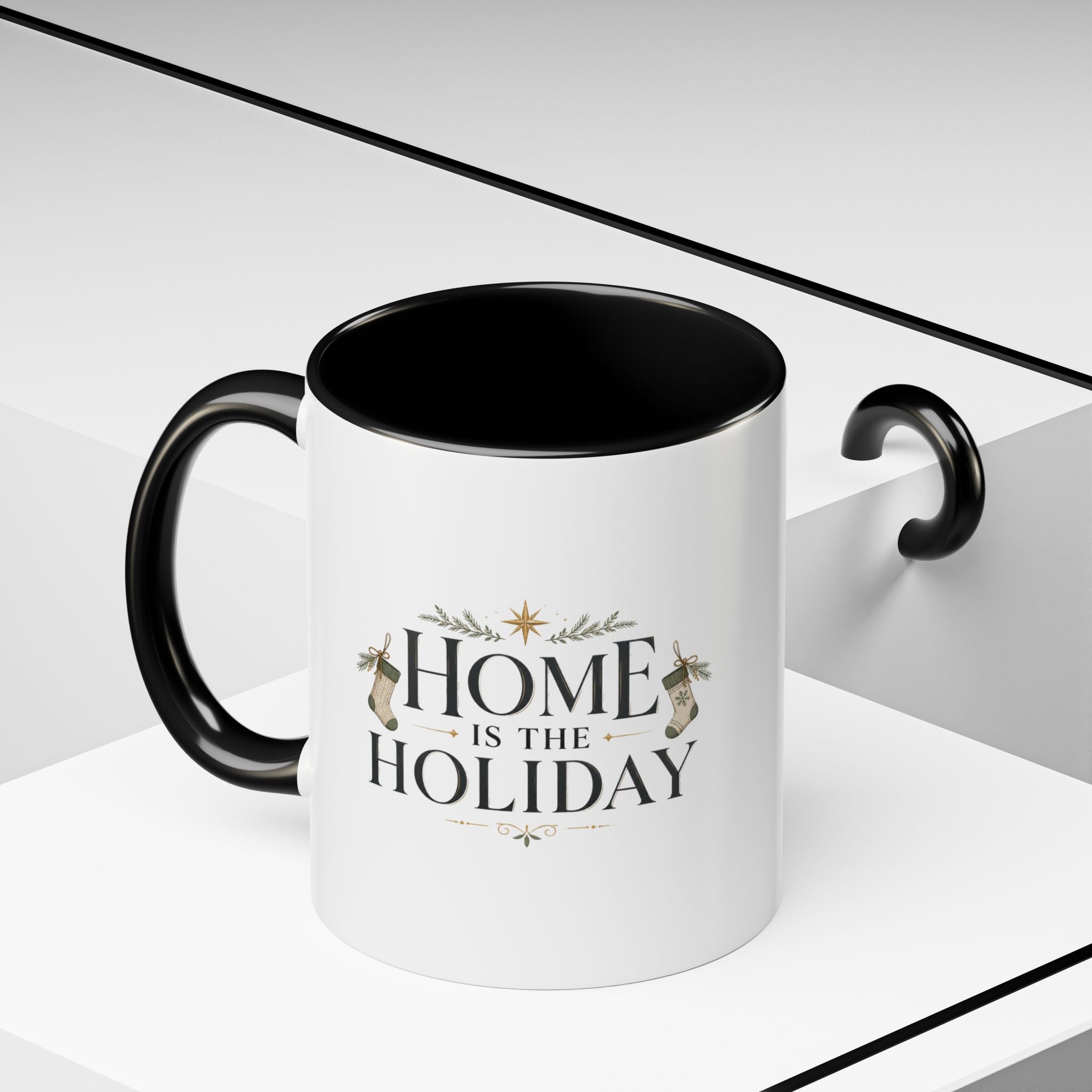 Christmas Home Is the Holiday Coffee Mug — Christmas Holiday Accent Mug