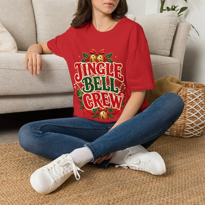 Jingle Bell Crew T-Shirt — Festive Christmas Holiday Tee