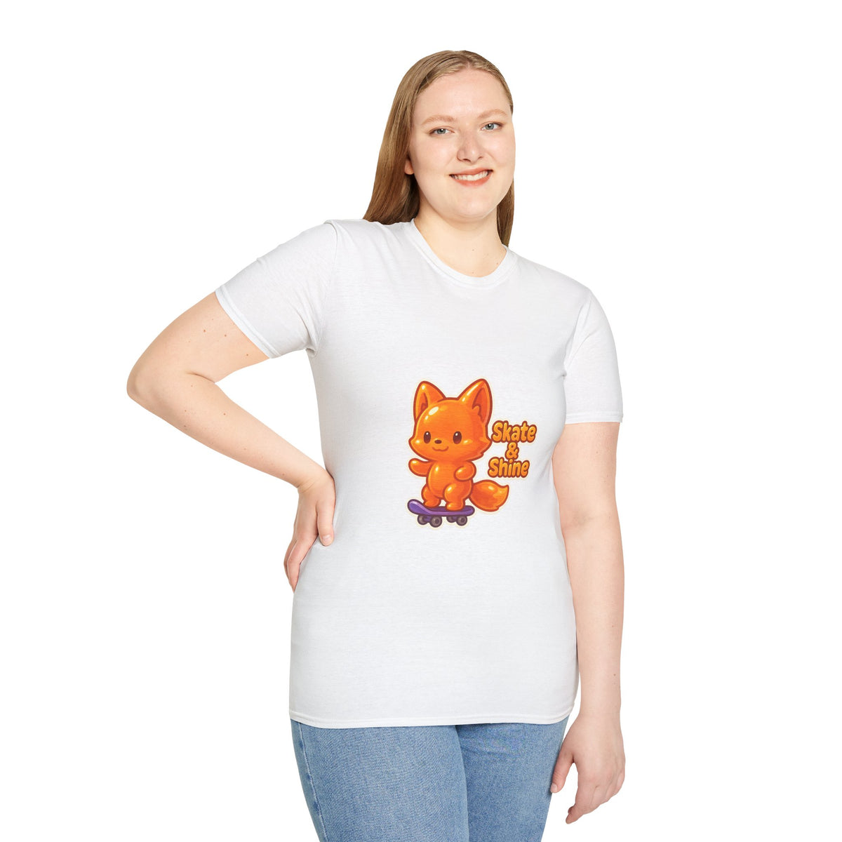 Cute Orange Fox Skateboard T-Shirt — "Gotta Skate" Graphic Tee - Trending Now - October 2026