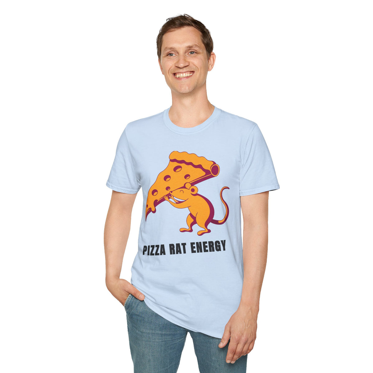 Pizza Rat Energy T-Shirt — Funny Pizza Slice & Rat Graphic Tee - Trending Now - September 2026